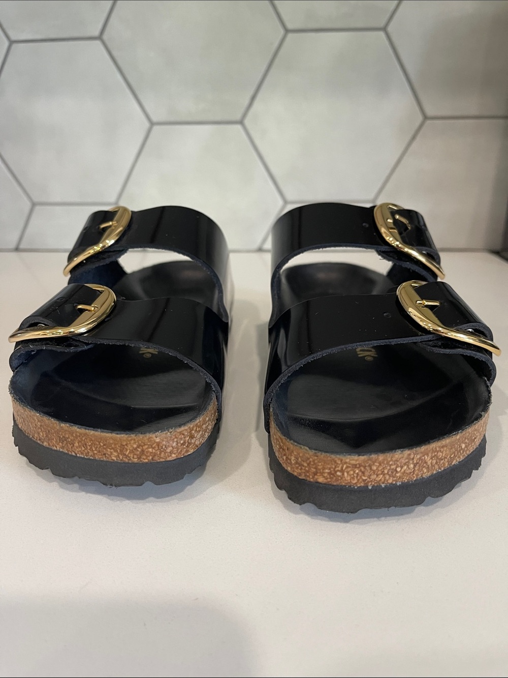 Birkenstock Arizona Big Buckle High Shine Sandals - Picture 4 of 10